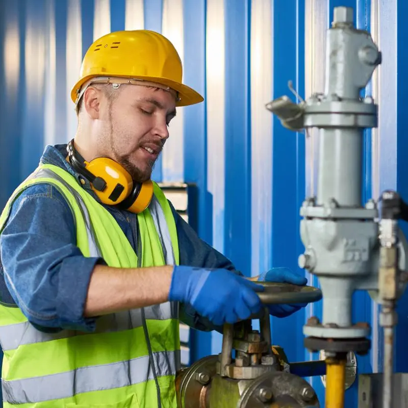 An emergency commercial plumbing repair service being done in a commercial establishment in St. Peter, Jersey.