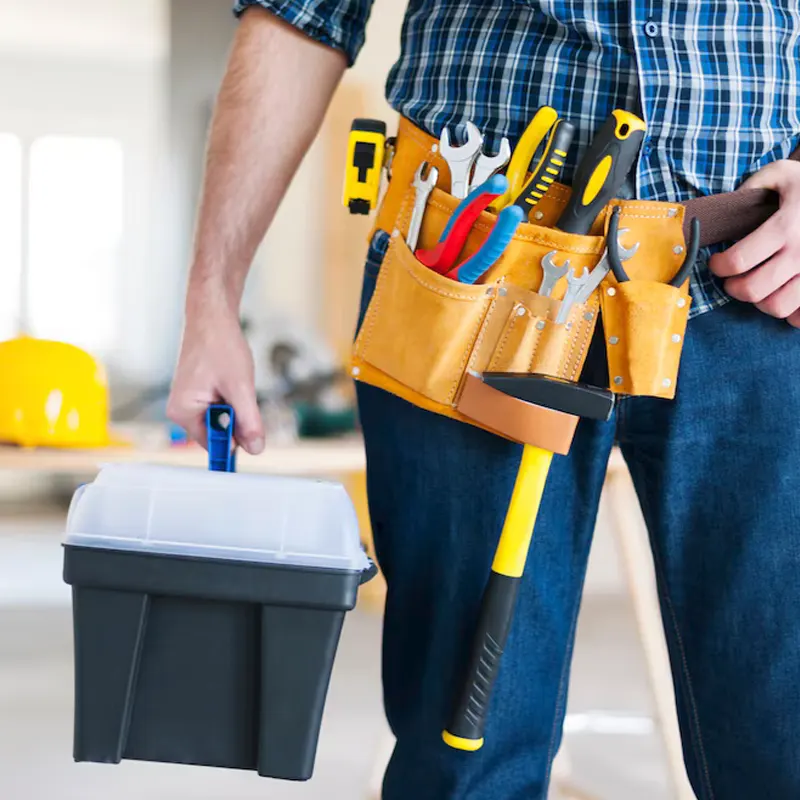 An expert emergency handyman on his way to service a building in Jersey.
